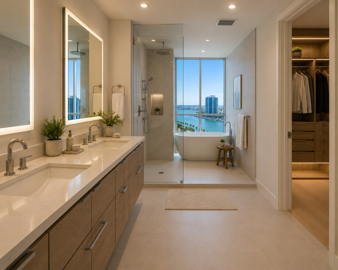 Primary bedroom bathroom