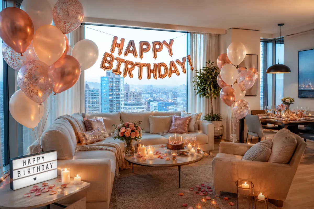 Brithday Decoration Upon Arrival